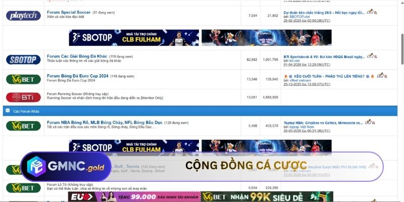 cộng đồng cá cược