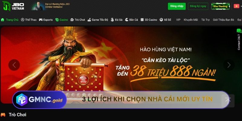 3 lợi ích hấp dẫn khi chọn nhà cái mới uy tín