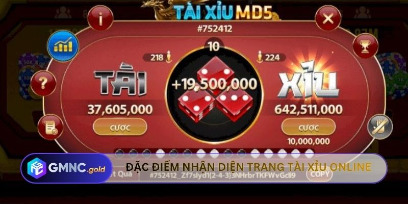 Đặc điểm nhận diện trang tài xỉu online
